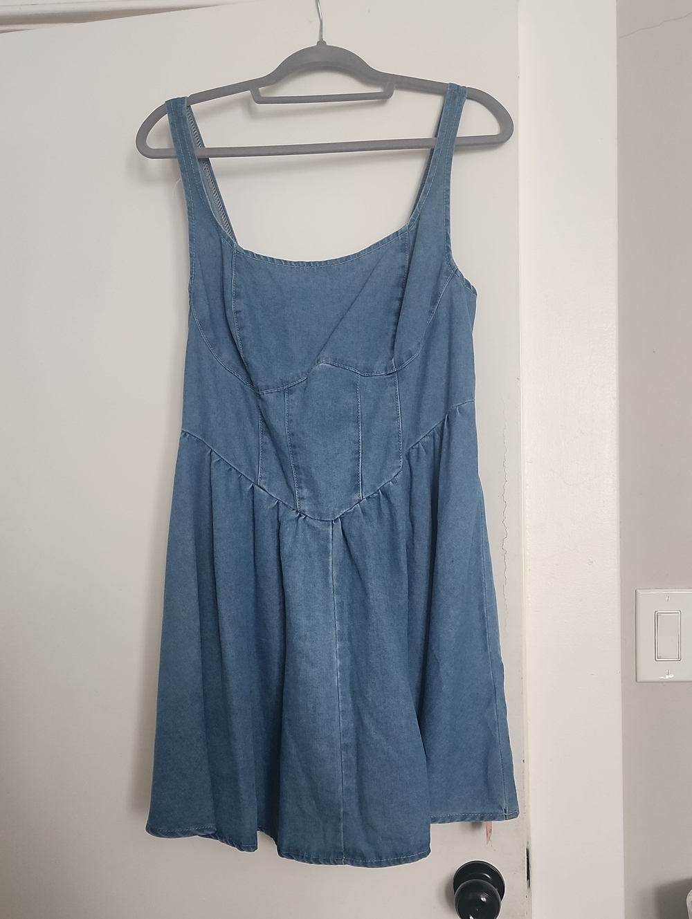 Denim Blue Sleeveless Sundress